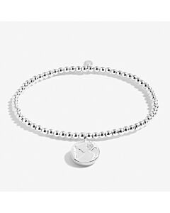 Joma Jewellery A Little 'You Mean The World To Me' Bracelet In Silver Plating